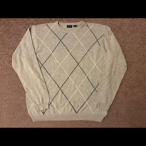 IZOD Men’s Beige Color Diamond Sweater Size 2XLT
